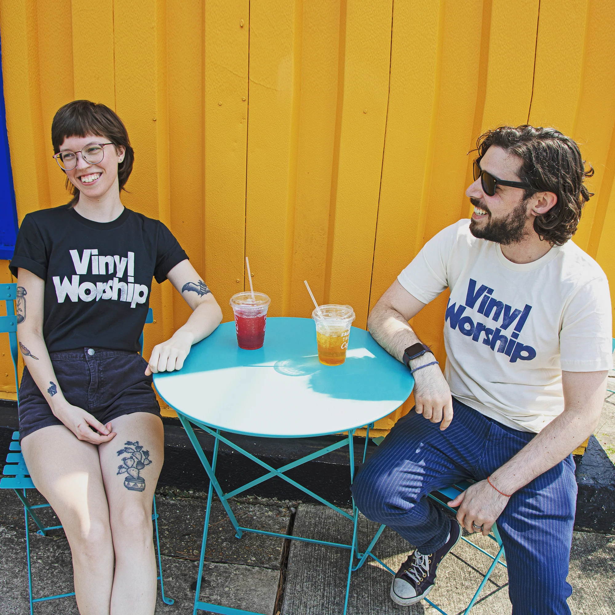 Vinyl Worship T-shirt (Natural) - Image 3